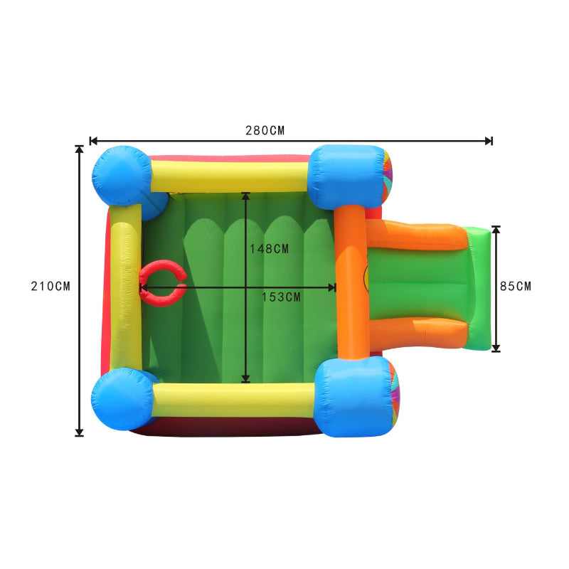 Hot Air Balloon Slide & Hoop Bouncer