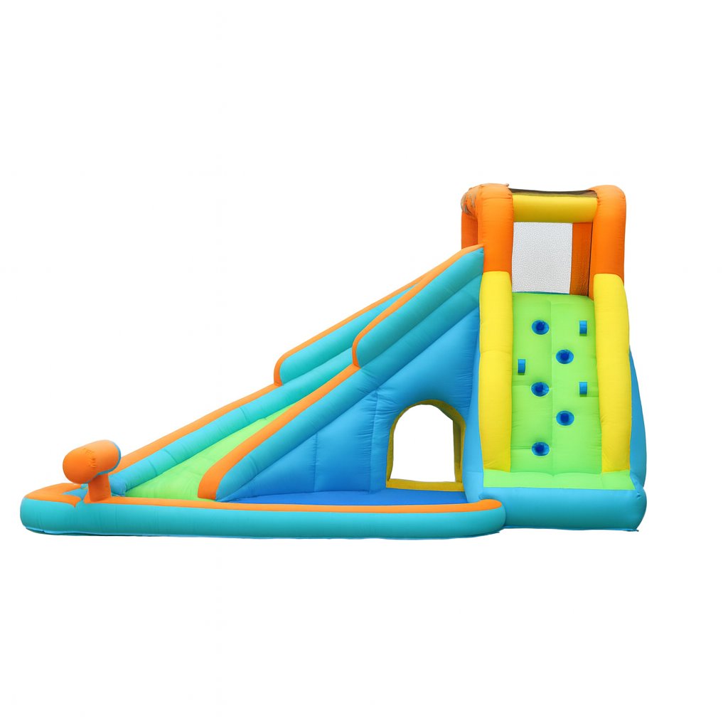 Island Water Slide with Pool and Water Gun