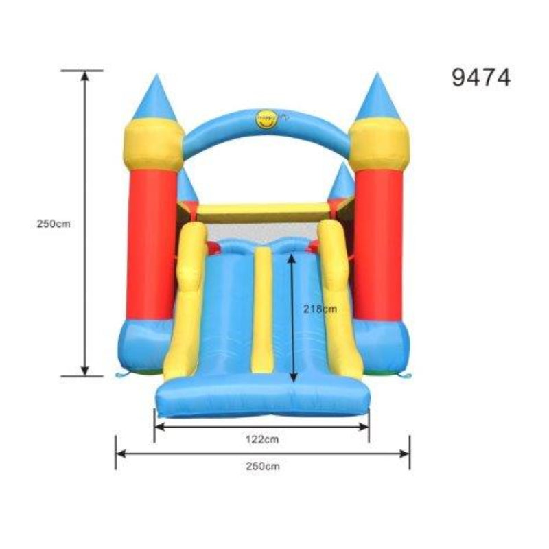 Double Slide Obstacle Course Castle
