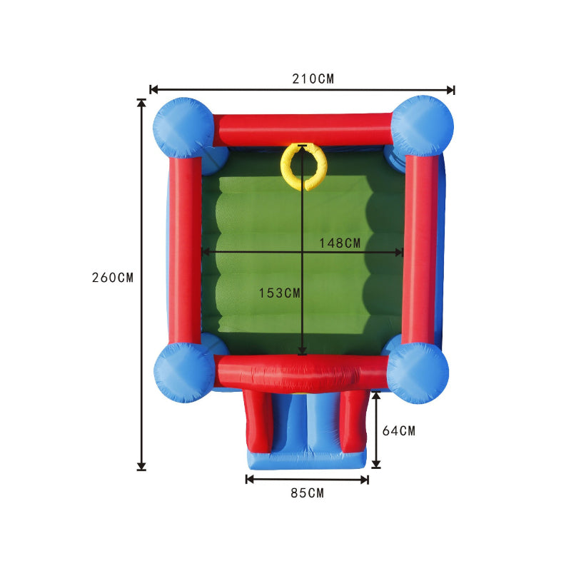 Slide and Hoop Bouncy Castle
