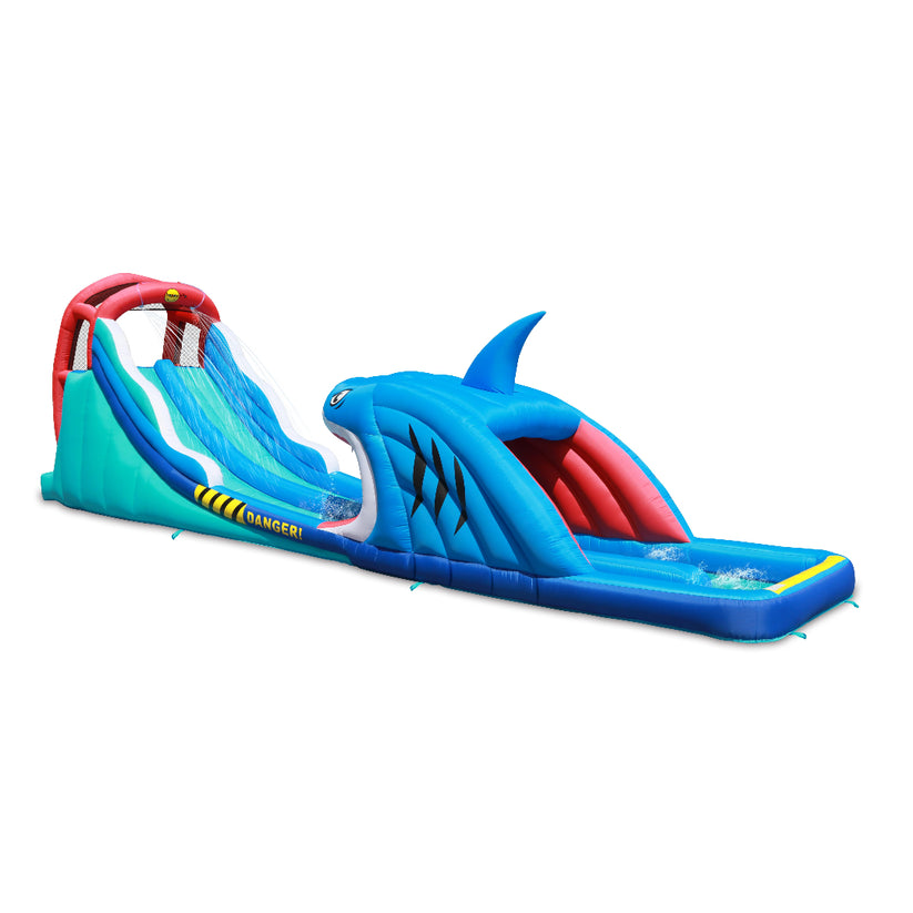 Splash Attack Inflatable Double Slide Shark Attack – Happy Hop Kids