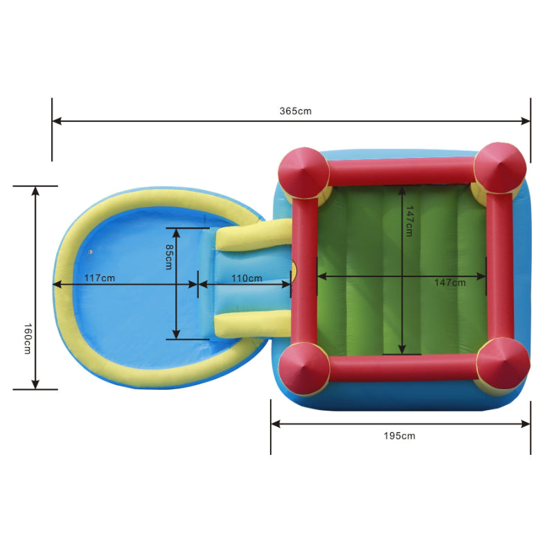 Bouncy Castle With Pool & Slide