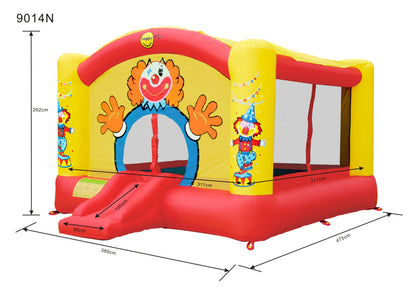 Super Clown jumping castle with sun cover