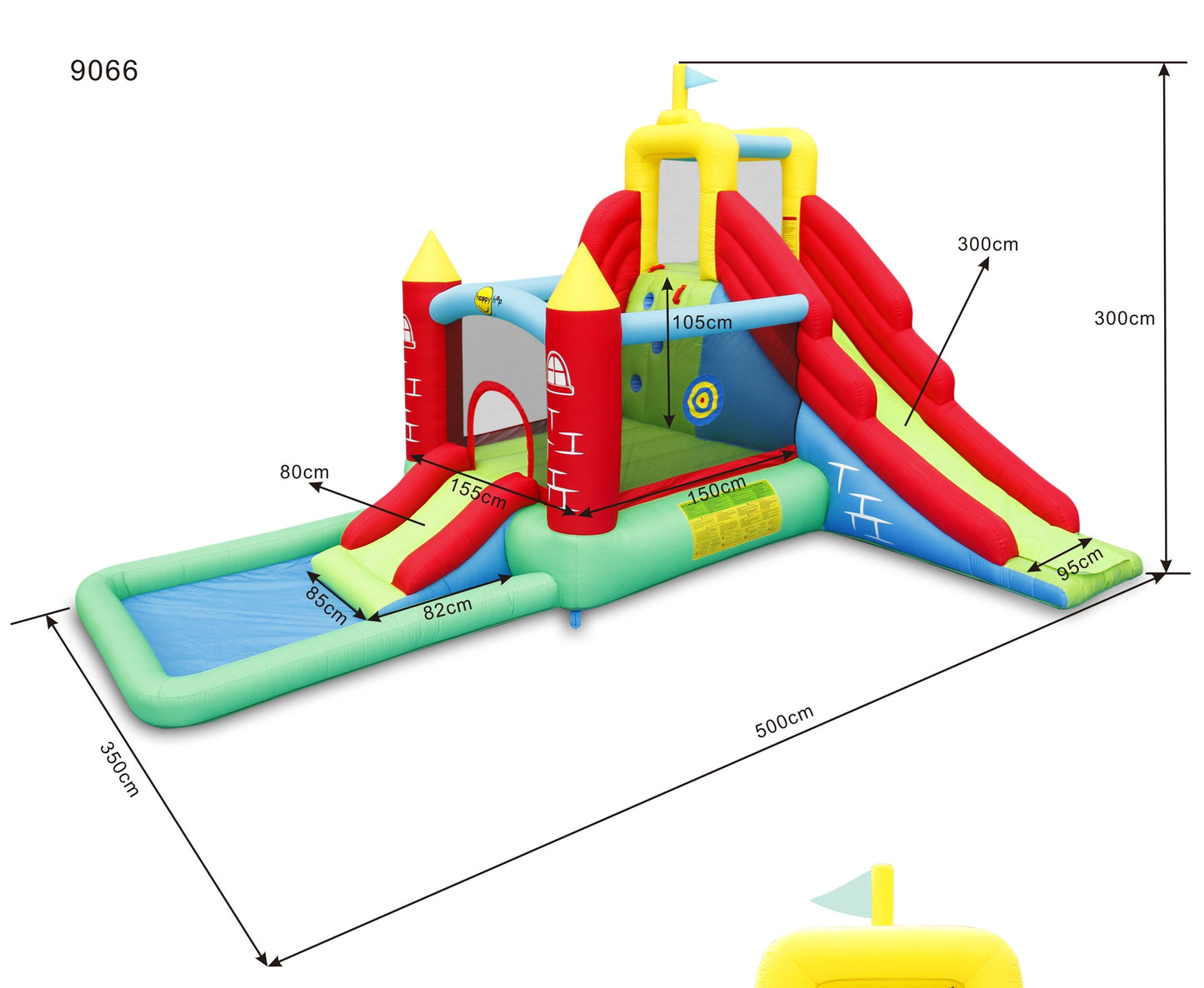 Castle Play Centre with 2 Slides