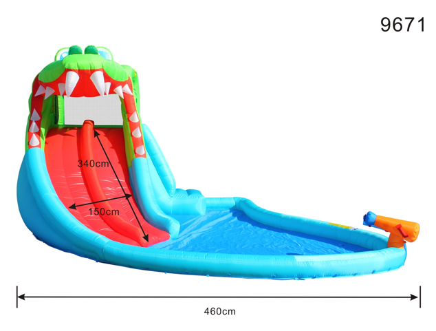 Crocodile Double Slide Fun Park