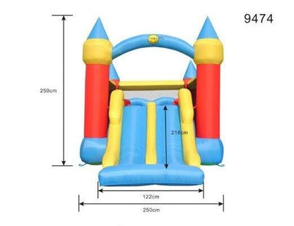 Double Slide Obstacle Course Castle