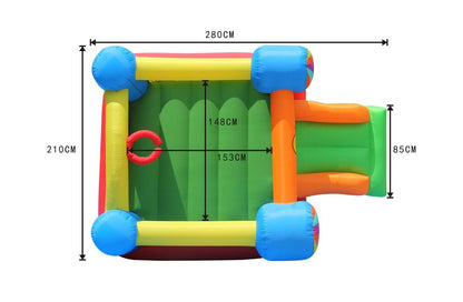 Hot Air Balloon Slide & Hoop Bouncer
